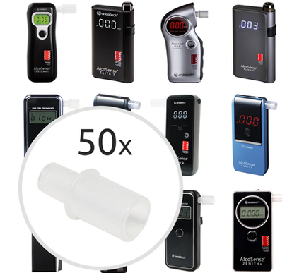 50 x Mouthpieces t/s ALSeries Breathalysers