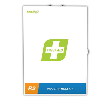 R2 Industra Max First Aid Kit, Metal Wall Mount