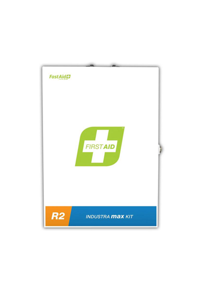 R2 Industra Max First Aid Kit, Metal Wall Mount
