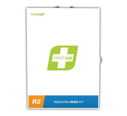 R2 Industra Max First Aid Kit, Metal Wall Mount