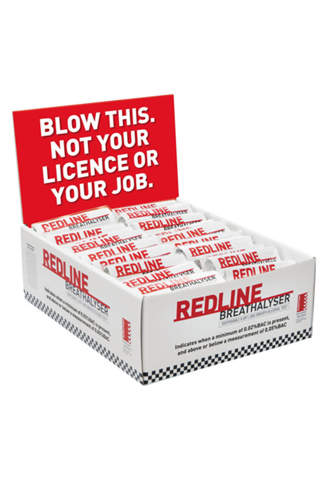 REDLINE Disposable Personal Breathalyser - 10 Pack